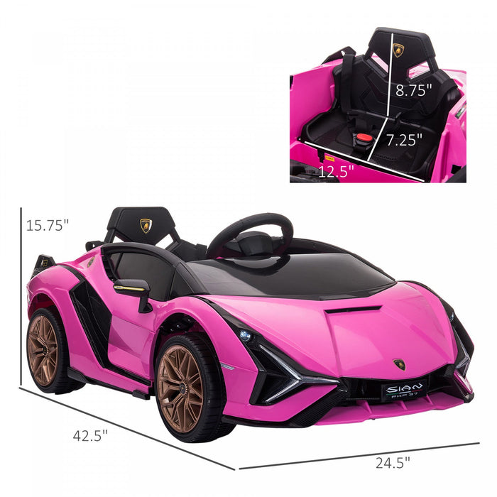 Aosom Compatible 12v Battery Powered Ride-On Kids Electric Ride On Car Toy With Parental Remote Cont