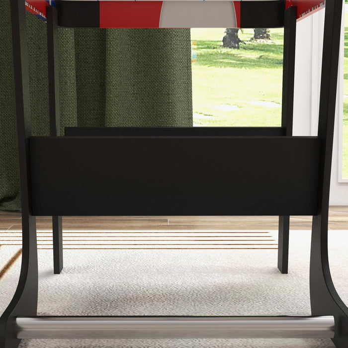 Soozier 40" Air Hockey Table With 2 Pucks, 2 Pushers, Folding Arcade Table