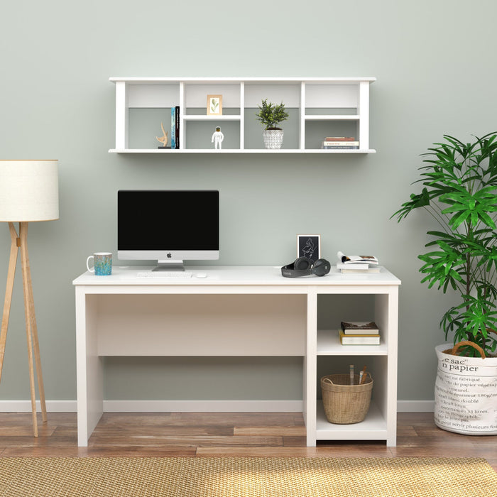 Wall Mounted Desk Hutch - White