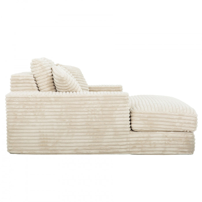Sealy 68\" Snug Foam Chaise Lounger - Beige 