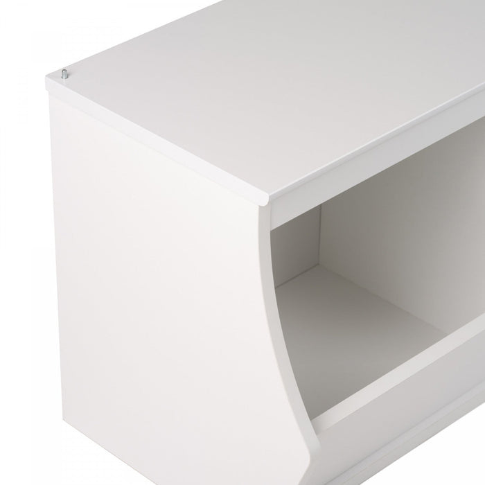 Monterey Stackable 3-Bin Storage Cubbie - White