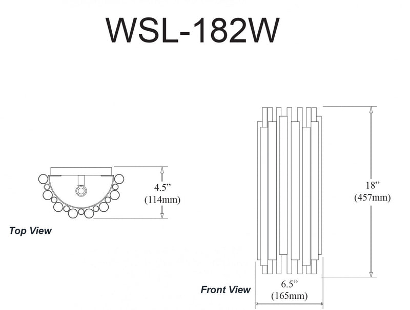 Dainolite Weslyn 2 Light Wall Sconce Tall Matte Black Lamp