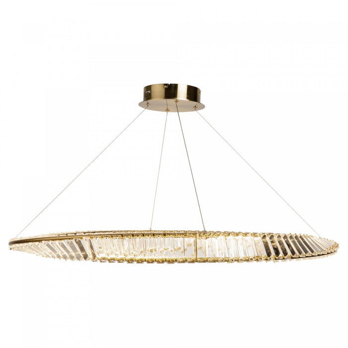 Stella 60 W LED Brushed Brass Pendant 