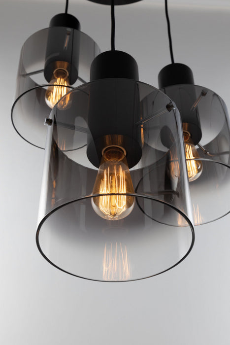 Henley 3-Light Black Chandelier 