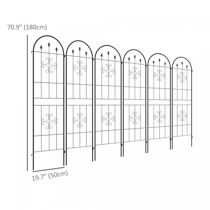 Set Of 6 Garden Trellis Metal Trellis For Climbing Plants Flowers