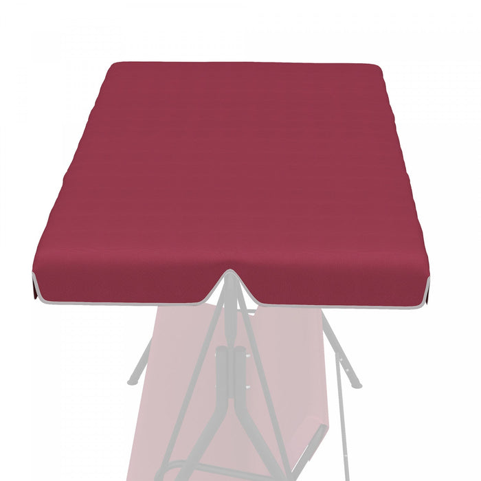 Outsunny 2 Seater Swing Canopy Replacement, Outdoor Swing Seat Top Cover, Uv50+ Sun Shade (canopy On