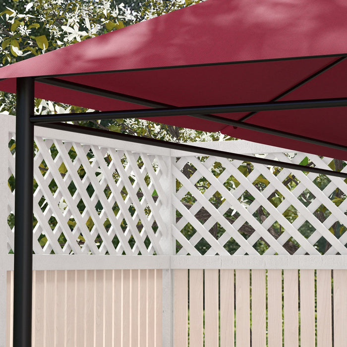 Outsunny 10' X 13' Gazebo Canopy Replacement, Outdoor Gazebo Cover Top Roof Replacement With Vents A