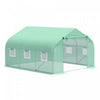 Outsunny 11' X 10' X 7' Walk-in Greenhouse Outdoor Plant Tunnel Warm Hot House W/ Roll Up Door And 6