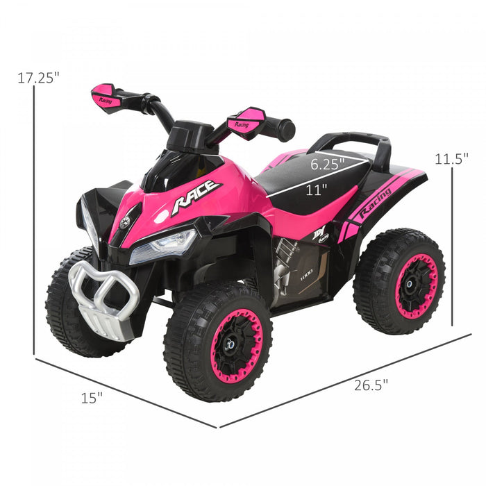 Aosom 4 Wheels Ride On Motorcycle Toy For Kids Baby Toddler Ride-on Car Walker No Power Foot To Floo