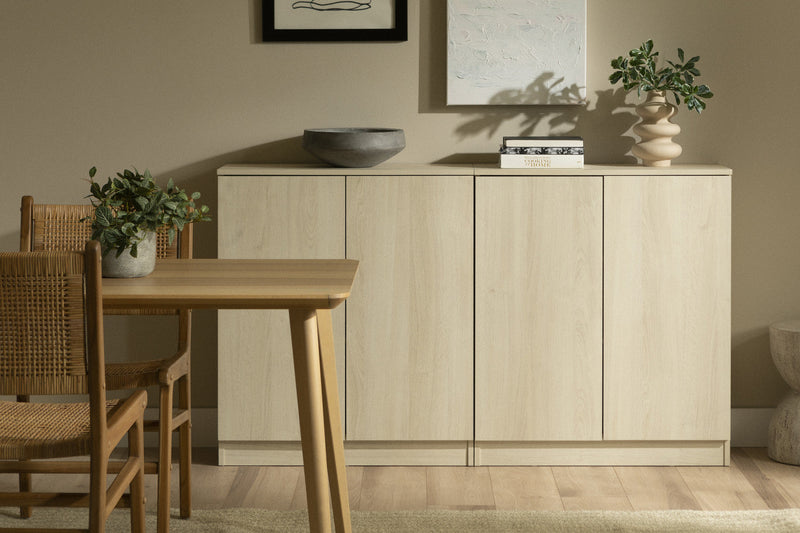 Arum 2-door Accent Cabinet - Bleached Oak 