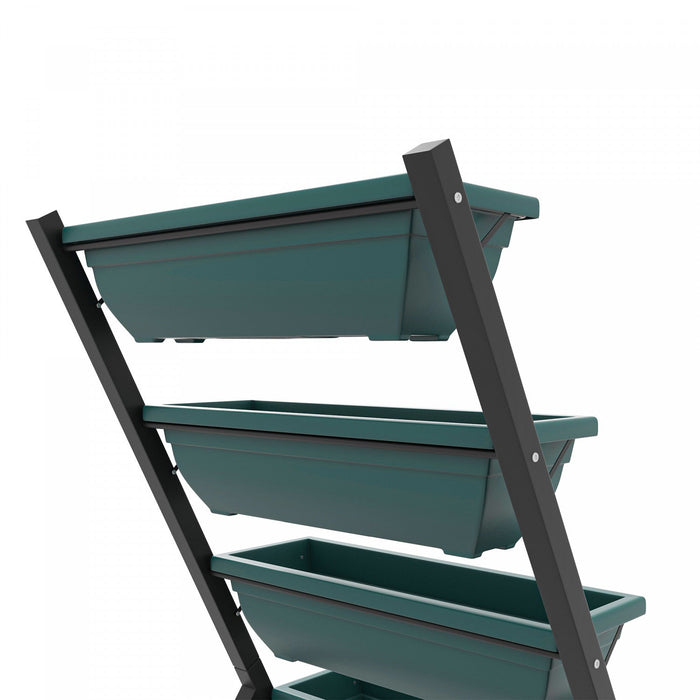Outsunny 5-tier Raised Garden Bed With 5 Planter Box, Outdoor Plant Stand Grow Containers With Leaki
