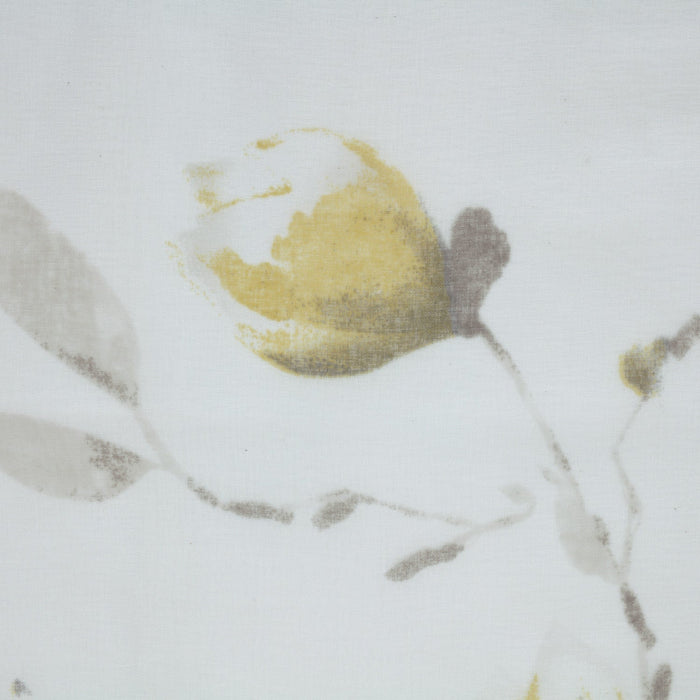 Habitat Symphony Yellow Sheer Grommet Curtain Panel - 52 x 95