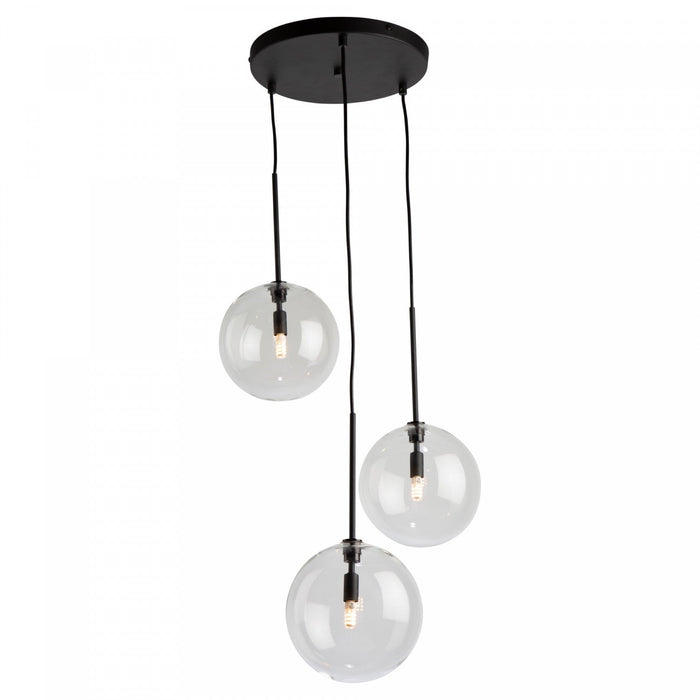 Pinpoint 3-Light Black Pendant 