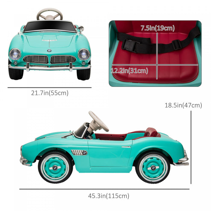 Aosom 12v Electric Powered Ride-On Car For Kids With Remote Control, Battery Powered Electric Vehicl