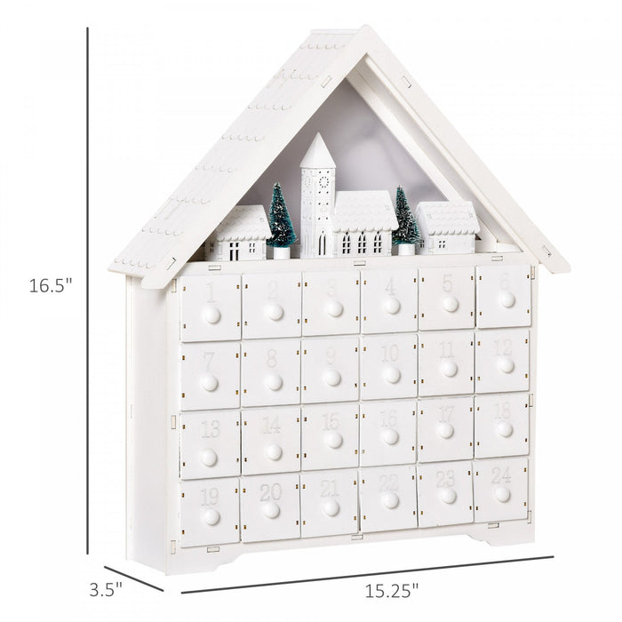 Homcom 15\" Christmas Advent Calendar