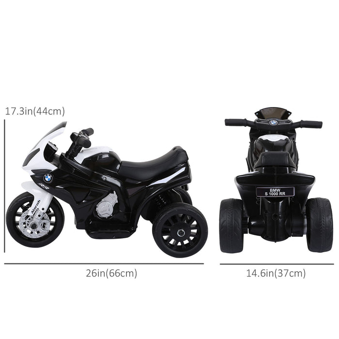 Aosom Kids Motorcycle, 6v Battery Powered Ride-On Toddler Motorcycle With Headlight, Music, 3 Wheels