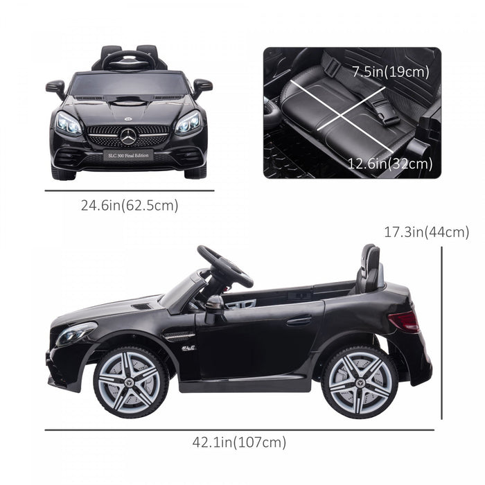 Aosom 12v Kids Electric Powered Ride-On Car With Parent Remote Control Two Motors Music Lights Suspe