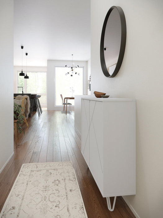 Nordika 2-Door Accent Cabinet - White 