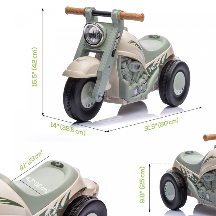 Qaba Baby Car, Push Car For 2-5 Years Old With Music And Bubble, Foot To Floor Sliding Ride On Car F