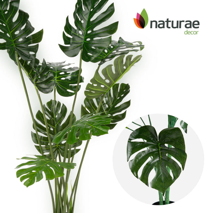 Artificial 29\" Monstera Indoor & Outdoor In Black Pot 