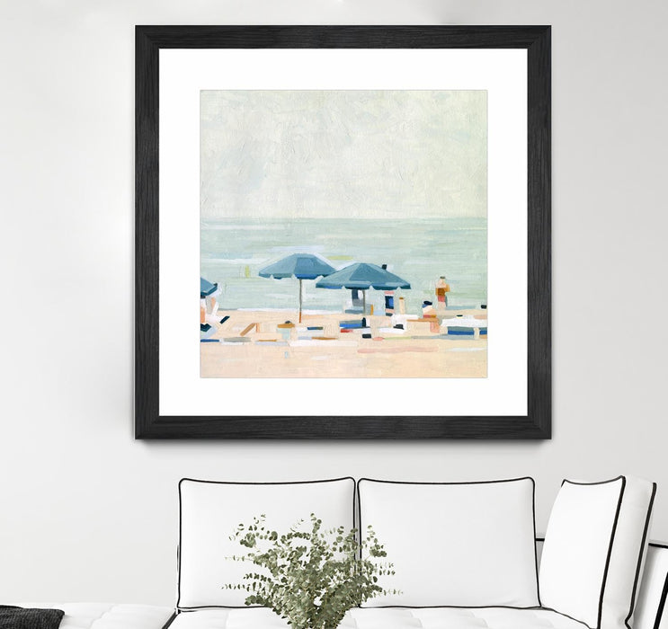 \"If It's The Beaches I\" Matted and Framed Black 36x36 Wall Art