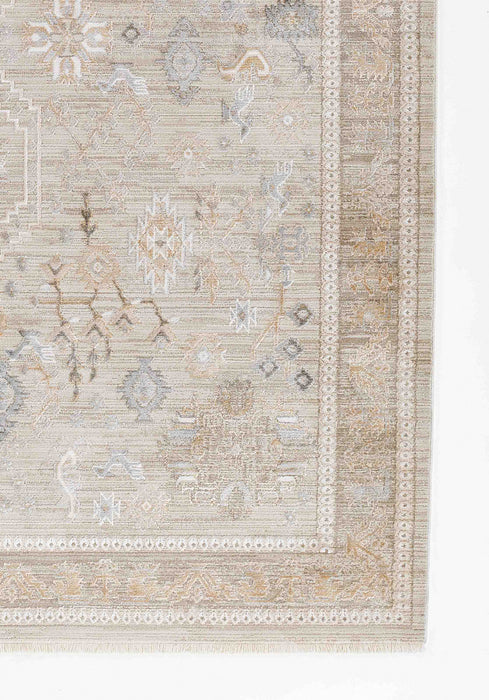 Eleanor Traditional 7'10\" x 10'10\" Area Rug in Grey Indoor Area Rug 