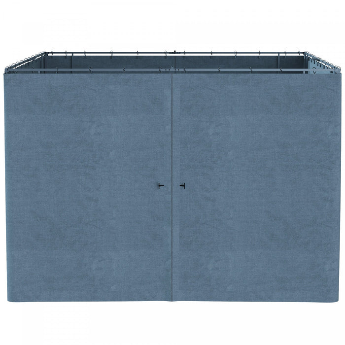 Outsunny 10' X 10' Universal Gazebo Sidewall Set With 4 Panels Slate Grey