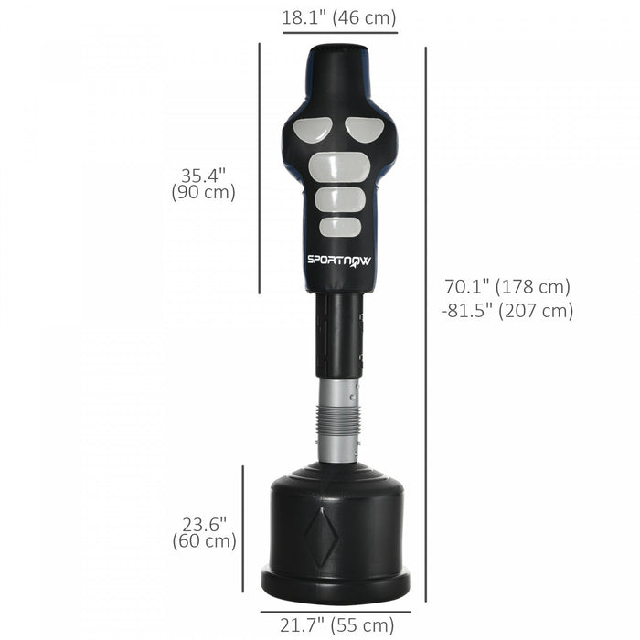 Soozier Free Standing Punching Bag With Fillable Base For Home Gym Use