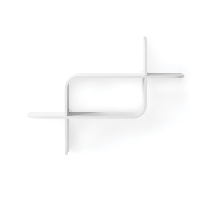 Umbra Modern Wood Montage Wall Shelf - White