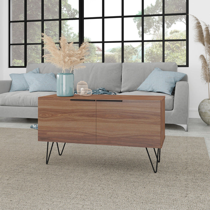 Manhattan Comfort Beekman 2-Shelf Accent Cabinet - Brown