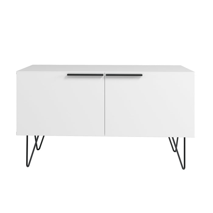 Manhattan Comfort Beekman 2-Shelf Accent Cabinet - White