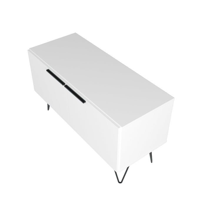 Manhattan Comfort Beekman 2-Shelf Accent Cabinet - White