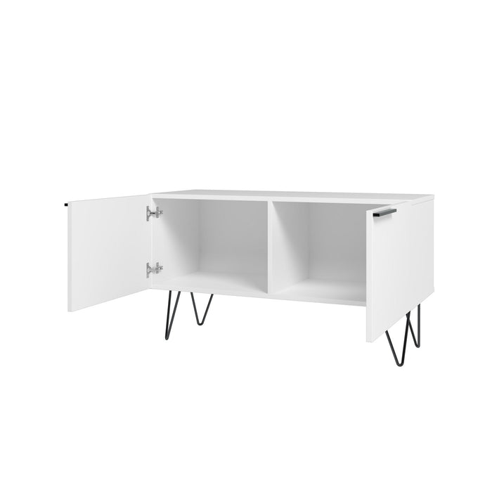 Manhattan Comfort Beekman 2-Shelf Accent Cabinet - White
