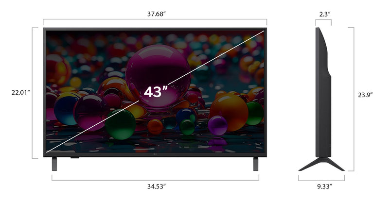 LG 43\" UA77 4K UHD Smart TV