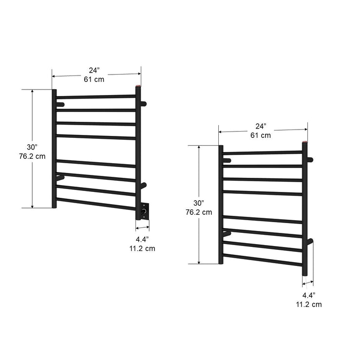 Ancona Prestige Dual 8-Bar Hardwired and Plug-In Towel Warmer - AN-5383 