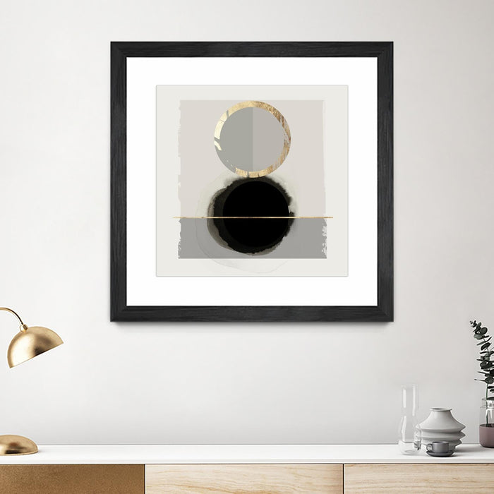 \"Dream Life Inspired I\" Matted and Framed Black 36x36 Wall Art