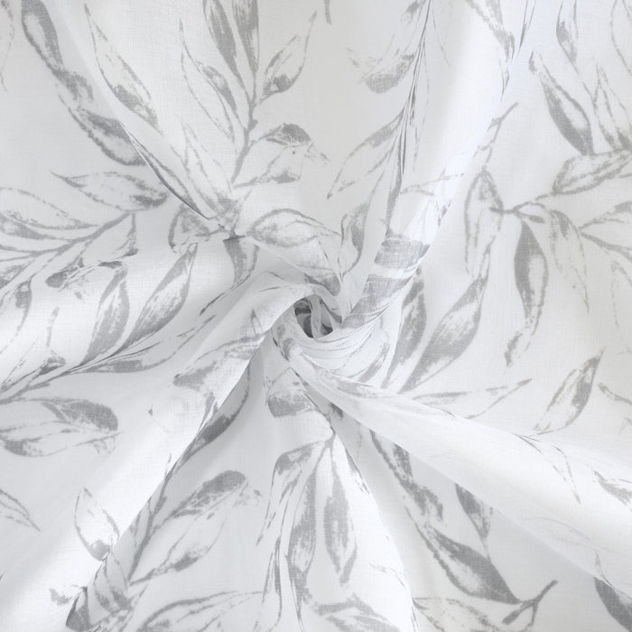 Habitat Jenny Grey Light Filtering Grommet Curtain Panel - 52 x 95