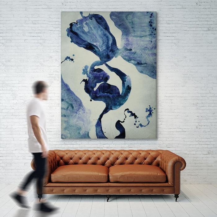 \"Inky Waters Iii\" Giant Art 72x54 Wall Art