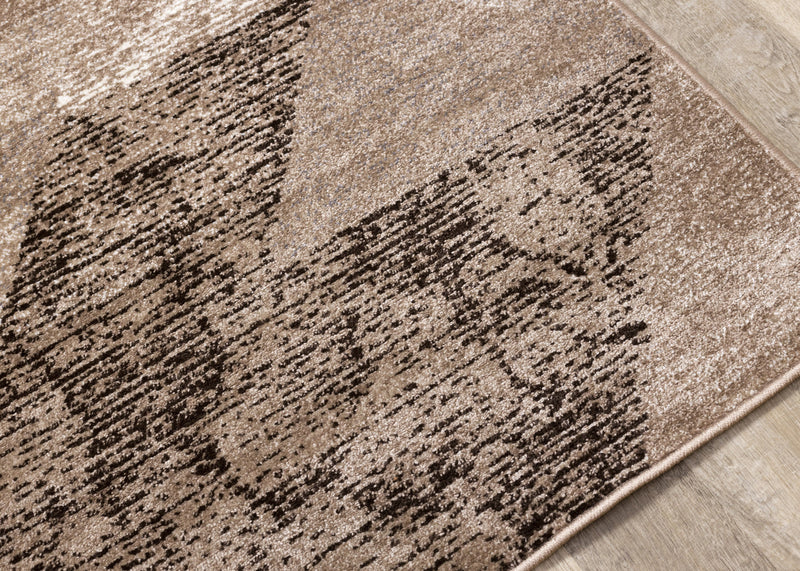 May Distressed Geometric Area Rug - 5'3\" x 7'7\"