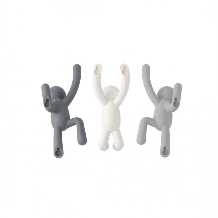 Umbra Buddy Wall Hooks - White and Grey