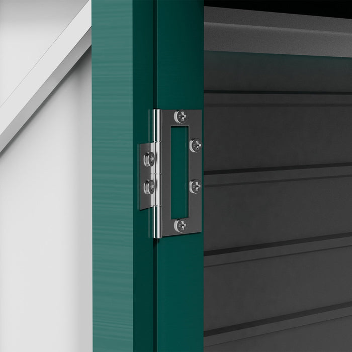 Outsunny 8 X 4ft Metal Garden Storage Shed With 2 Vents, Green