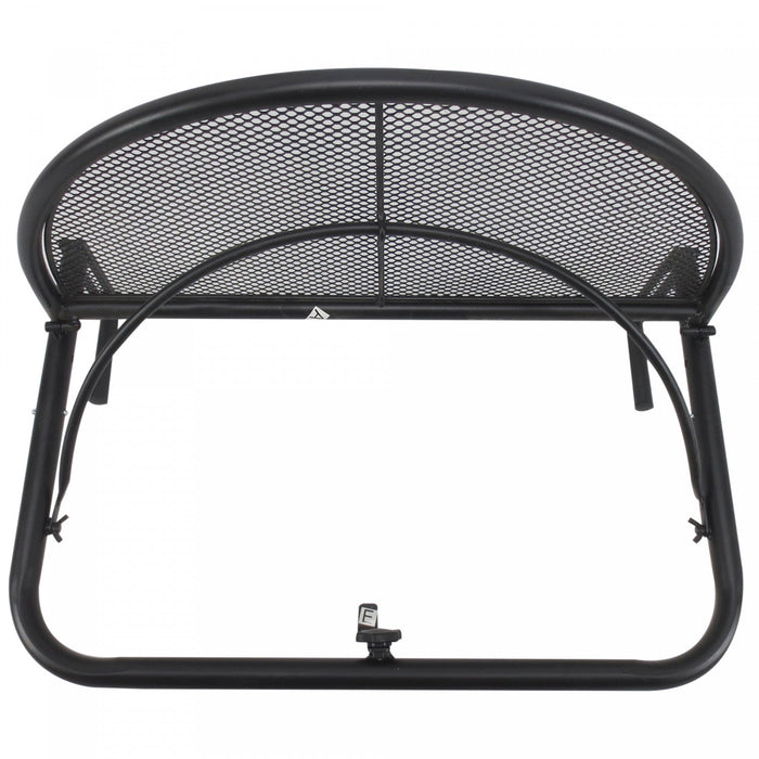 Outsunny Adjustable Balcony Hanging Railing Table, Black