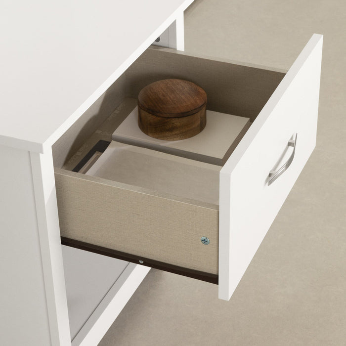 Fusion 1-Drawer Nightstand - Pure White 
