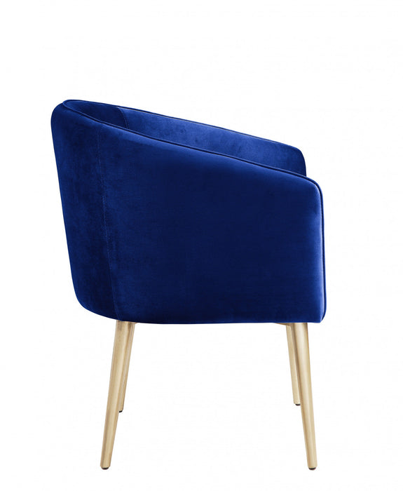 Velma Accent Chair Navy Velvet 
