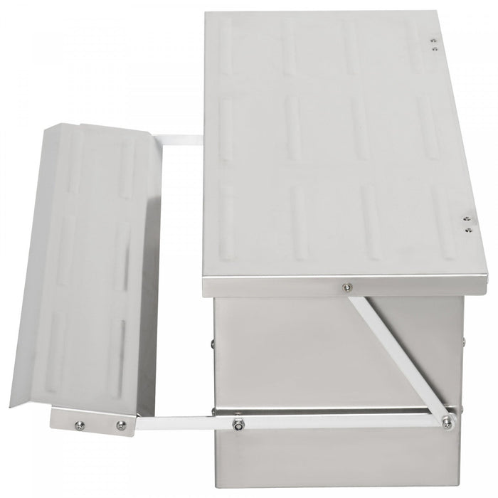 Pawhut Automatic Chicken Feeder, 22.5 Lbs Capacity Poultry Feeder With Self Opening Treadle, Weather