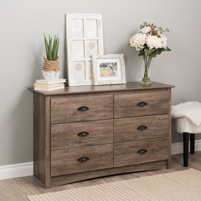 Salt Spring Kids 6-Drawer Dresser - Drifted Grey