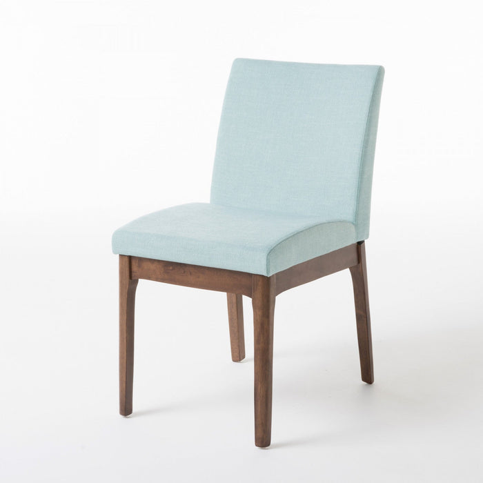 Anastasia Dining Chair Set Of 2 With Fabric Upholstery - Mint 