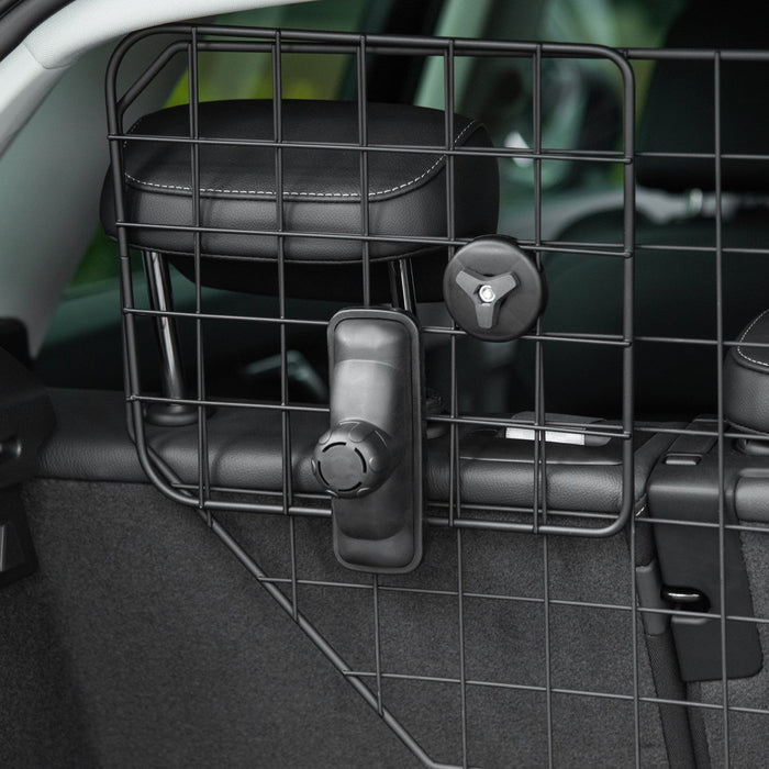 Pawhut 35.5\" - 47\" Vehicle Pet Barrier, Adjustable Dog Fence For Car Suv Truck, Universal Fit Expand