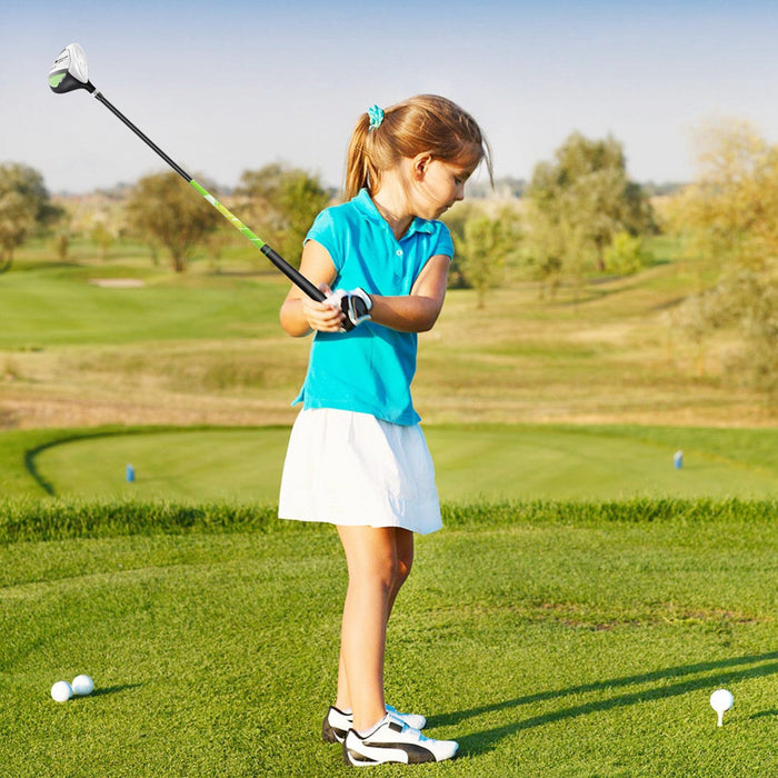Ultimate Kids Golf Practice Set Junior Complete Golf Club Set For Kids Age 8-10 Years Old Green