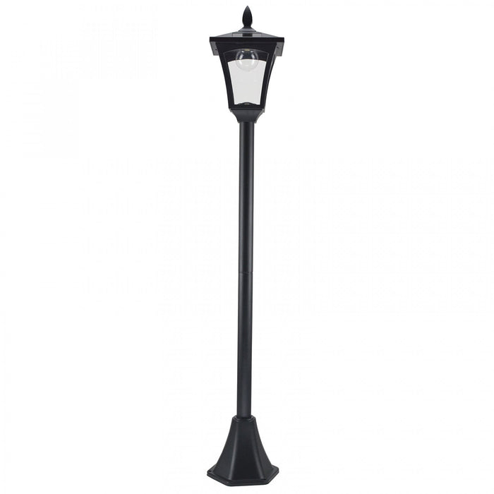 Outsunny Outdoor Garden Solar Post Lamp, Light Sensor Dimmable LED Lantern Bollard Pathway 63\" Tall,